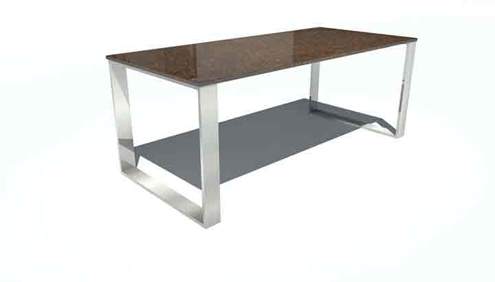 Tische mit Steinplatte Berlin- Tan Brown Modell Pura